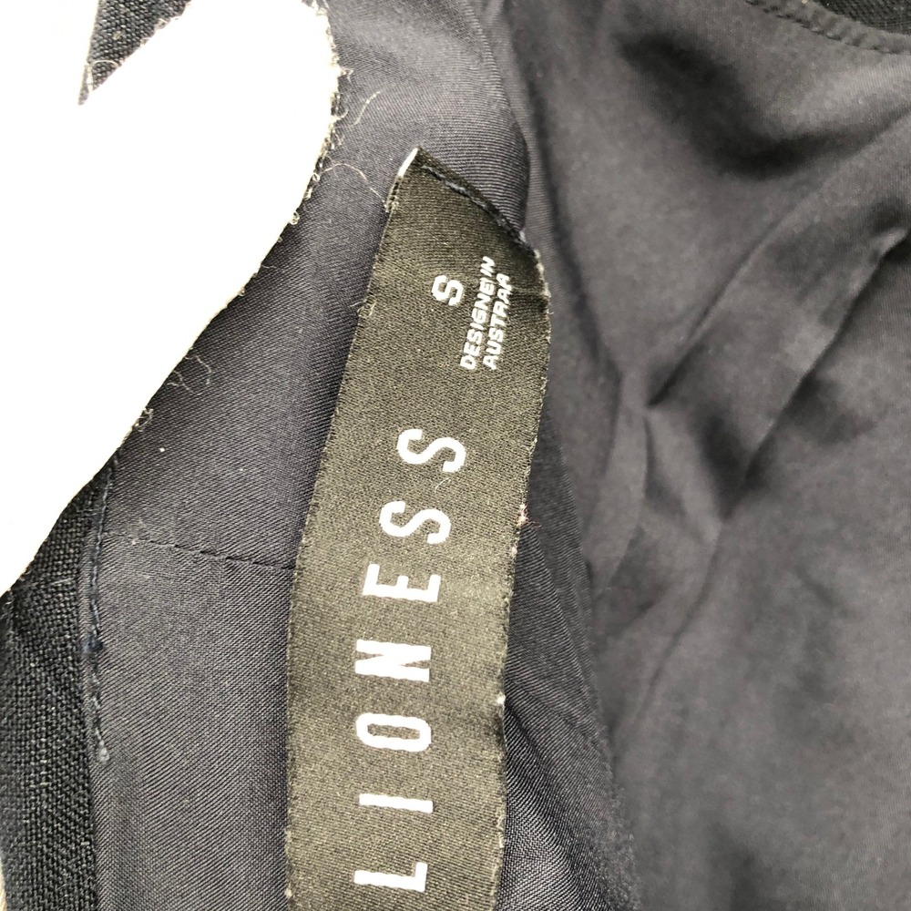 Lioness Linen Blend Strapless Maxi Dress Womens S Black Ruched A-Line Boning - Picture 8 of 11